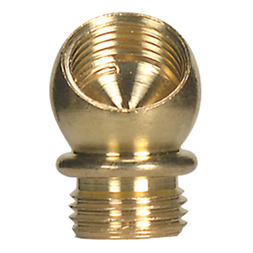 Satco 80-2160, Brass Ball, 45 Degree Small Angle Nozzle, Unfinished, 1/8 IP F x 1/8 IP M, 10 Packs