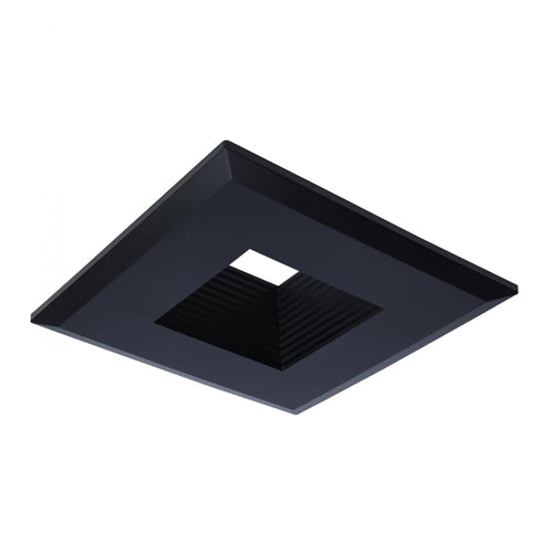 Satco 80-993, Deep Baffle Trim, 5/6 Inch Square, Black Finish