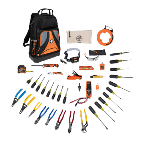 Klein Tools 80141, Pro Tool Set with Tool Backpack, 41-Piece