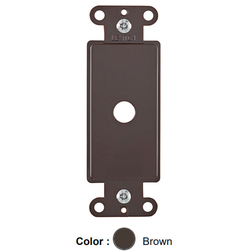 Leviton 80400, 1-Gang Decora Plastic Adapter for Rotary Dimmers, Fits Over 0.406 Inch Dimmer Shaft, Brown