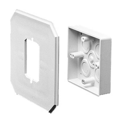 Arlington 8081GC, Siding Box Kit For Smooth Vertical Mounting of Fixtures and Receptacles, With Grounding Clip