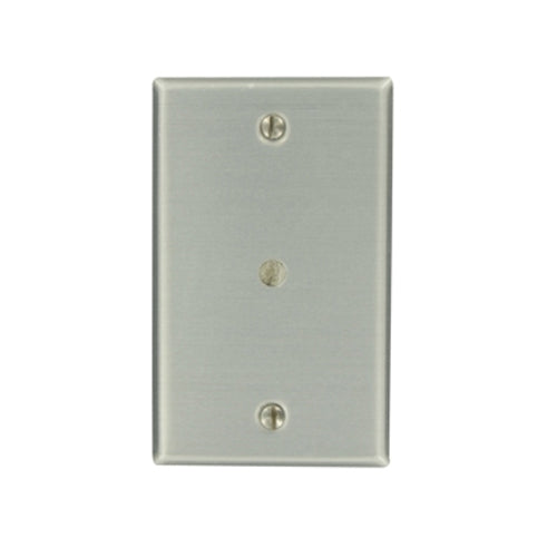 Leviton 83013, 1-Gang 0.312 Inch Hole Device Telephone/Cable Wallplate, Standard Size, Box Mount, Aluminum, 2 Packs
