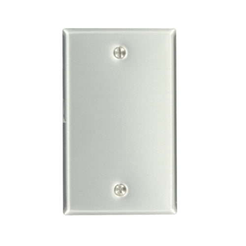 Leviton 83014, 1-Gang No Device Blank Wallplate, Standard Size, Box Mount, Aluminum, 2 Packs