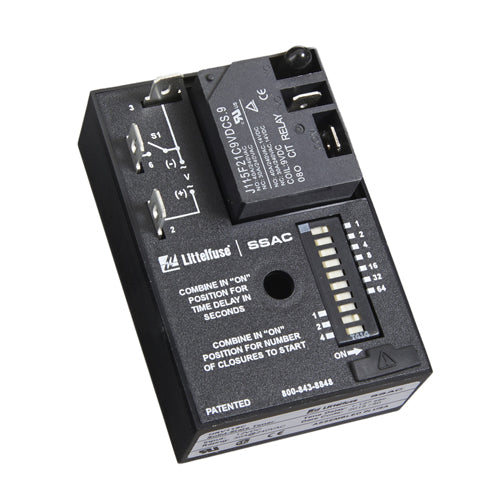 Littelfuse HRV41SE, HRV Series, 120VAC, Programmable (Multi-Function) Time Delay Relay SPDT (1 Form C) 1 Sec ~ 127 Sec Delay 30A @ 125/240VAC Chassis Mount