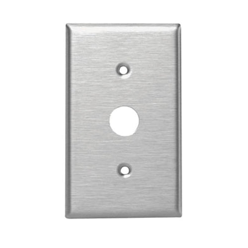 Leviton 84071-40, 1-Gang Key Lock Power Switch Device Switch Wallplate, Standard Size, 430 Stainless Steel, Device Mount, With Spanner Screws and Tool, Stainless Steel