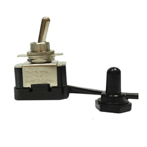 Ventex 84675, Toggle Switch with Boot, 20A 120-277VAC with Black Silicone Boot