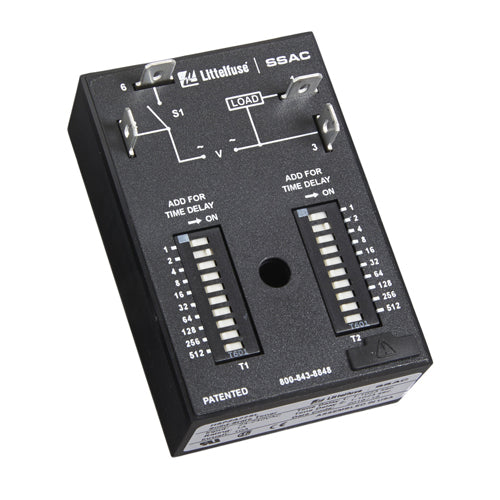 Littelfuse HSPZA22SL, HSPZ Series, 24-240VAC, One Shot Time Delay Relay SPST-NO (1 Form A) Delay Chassis Mount