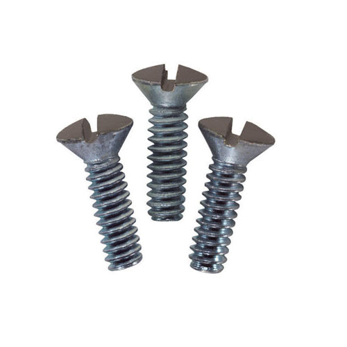 Leviton 85000-PRT, Oval Head Milled Slot Replacement Wallplate Screws, 1/2'' Long 6-32 Thread, Brown, 100 Packs