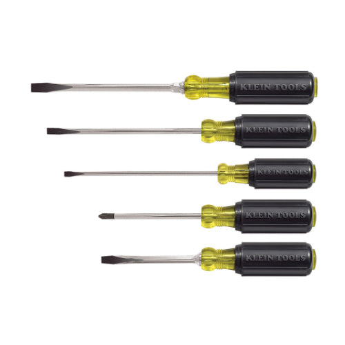 Klein Tools 85075, Screwdriver Set, Slotted and Phillips, 5-Piece