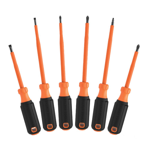 Klein Tools 85076INS, Screwdriver Set, 1000V Insulated, 6-Piece