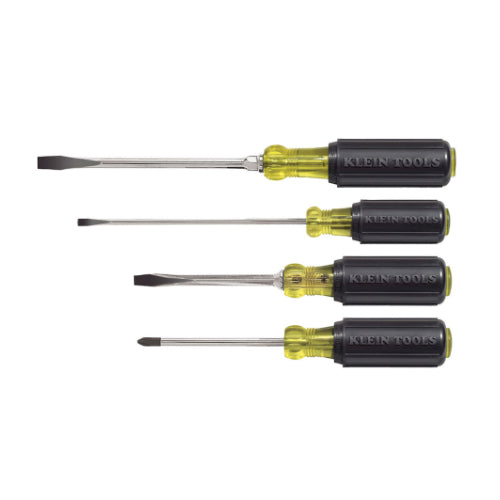Klein Tools 85105, Screwdriver Set, Slotted and Phillips, 4-Piece