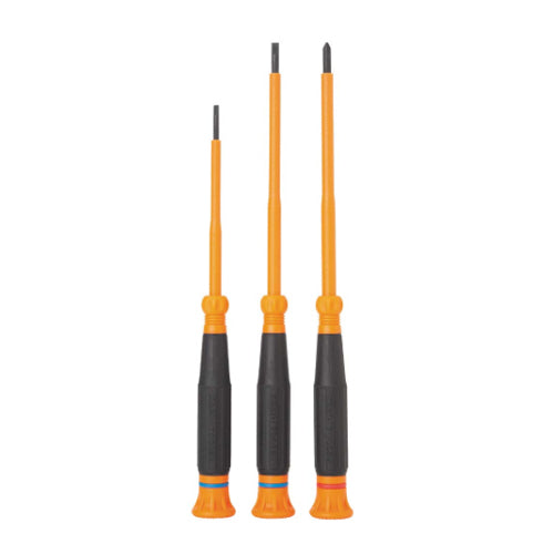 Klein Tools 85613INS, Insulated Precision Screwdriver Set, 3-Piece