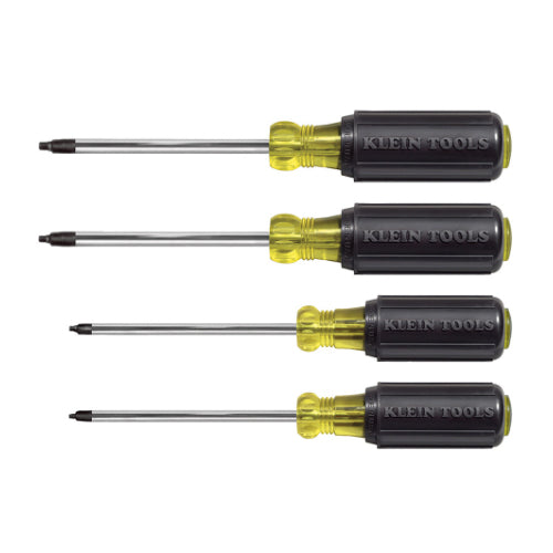 Klein Tools 85664, Screwdriver Set, Square Recess, 4-Piece