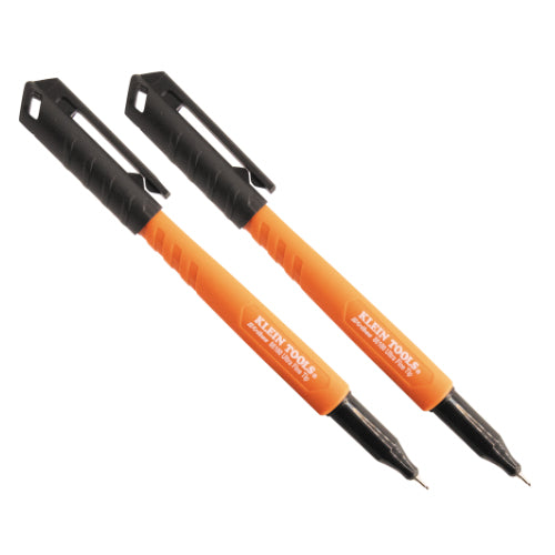Klein Tools 861002, Skribes™ Ultra Fine Tip Permanent Markers, Black, 2-Pack