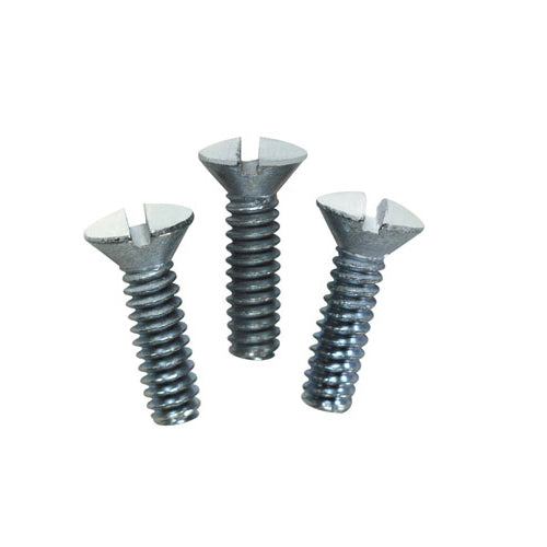 Leviton 88000-PRT, Oval Head Milled Slot Replacement Wallplate Screws, 1/2'' Long 6-32 Thread, White, 100 Packs