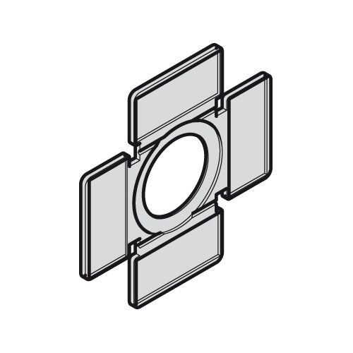 Lovato 8LM2TAU101, 2-4 Directional Holder for Adhesive Legends
