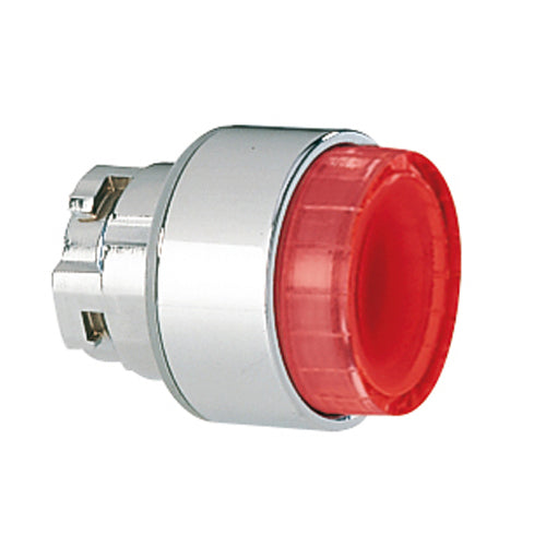 Lovato 8LM2TBL204, Illuminated Button Actuator with Side Visibility, Spring Return, Ø22mm 8LM Series Metal, Extended, Red