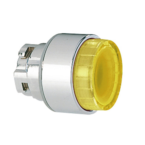 Lovato 8LM2TBL205, Illuminated Button Actuator with Side Visibility, Spring Return, Ø22mm 8LM Series Metal, Extended, Yellow