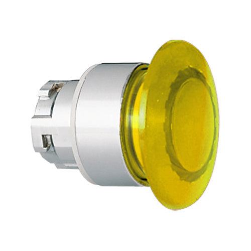 Lovato 8LM2TBL6145, 40mm Illuminated Mushroom Head Button Actuator, Spring Return, Ø22mm 8LM Series Metal, Yellow