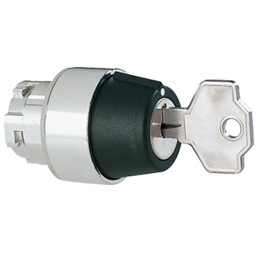 Lovato 8LM2TS320, Selector Switch Actuator Key, Ø22mm 8LM Series Metal, 2 Position, 0 - 1 (Key Extraction in 0)