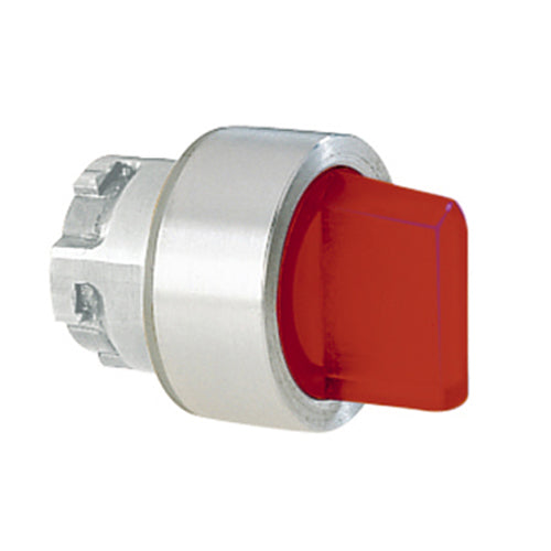 Lovato 8LM2TSL1314, Illuminated Selector Switch Actuator, Ø22mm 8LM Series Metal, 3 Position, 1 > 0 < 2, Red