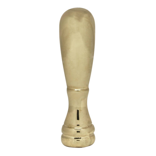Satco 90-1717, Bullet Finial, 2" Height, 1/4-27 Thread, Polished Brass Finish