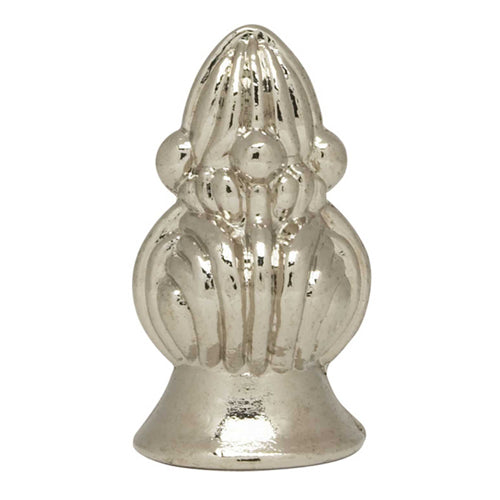 Satco 90-1725, Bud Finial, 1-3/8" Height, 1/8 IP, Polished Chrome Finish, 2 Packs