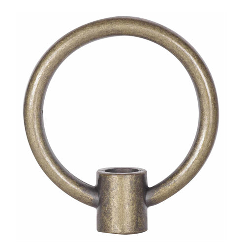 Satco 90-1726, 2" Die Cast Fixture Loops, 1/8 IP With Wireway, 20lbs Max, Antique Brass Finish