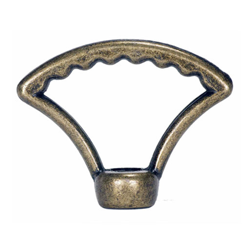 Satco 90-1729, 2" Die Cast Fixture Loops, 1/8 IP With Wireway, Hang Straight Loop, 20lbs Max, Antique Brass Finish