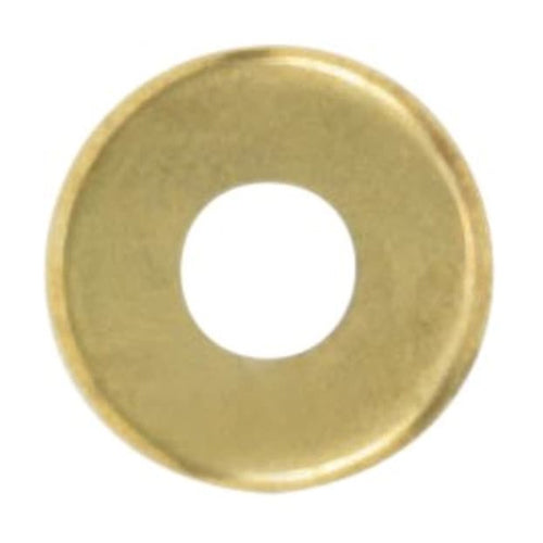 Satco 90-1772, Steel Check Ring, Straight Edge, 1/8 IP Slip, 3" Diameter, Brass Plated Finish, 100 Packs