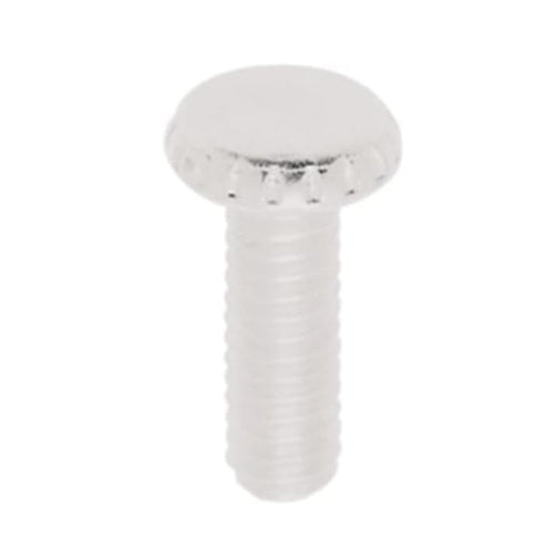 Satco 90-1778, Steel Knurled Head Thumb Screws, 8/32 Thread, 1/2" Length, White Finish, 500 Packs