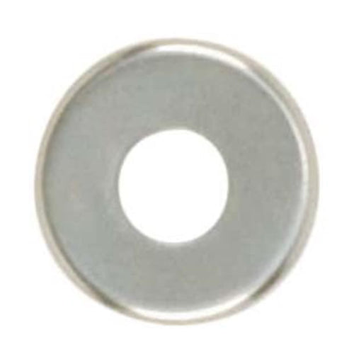 Satco 90-1790, Steel Check Ring, Curled Edge, 1/8 IP Slip, 2" Diameter, Nickel Plated Finish, 100 Packs