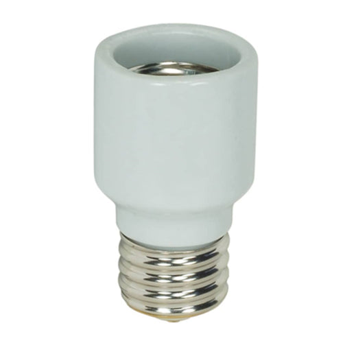 Satco 90-1801, Mogul (E39) to Mogul (E39) Extender, 1500 Watt, 600 Volt, 4KV, Porcelain, 2-3/8" Overall Extension, 2-1/4" Diameter
