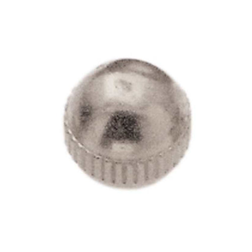 Satco 90-1837, 8/32 Brass Knobs, Knurled, 3/8" Diameter, Nickel Finish, 100 Packs