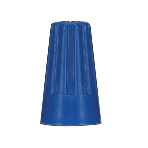 Satco 90-1852, Wire Connectors with Spring Inserts, For 105°C Supply Wire, 600 Volt, 3 #18 Max, Blue Finish, 100 Packs