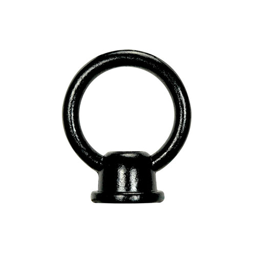 Satco 90-1857, 1-1/2" Female Loop, 1/8 IP With Wireway, 10lbs Max, Glossy Black Finish, 10 Packs