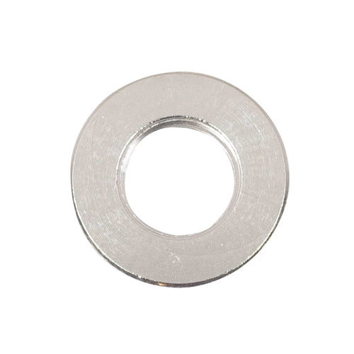 Satco 90-1858, Brass Round Plain Locknut, 1/8 IP, 3/4'' Diameter, 1/8" Thick, Nickel Finish, 100 Packs