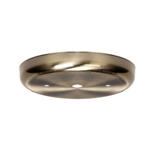 Satco 90-1860, Contemporary Canopy Only, 5-1/4" Diameter, 7/16" Center Hole, 2-8/32 Bar Holes, Antique Brass Finish
