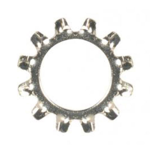 Satco 90-1875, External Toothwasher, 1/8 IP Slip, Nickel Finish, 100 Packs