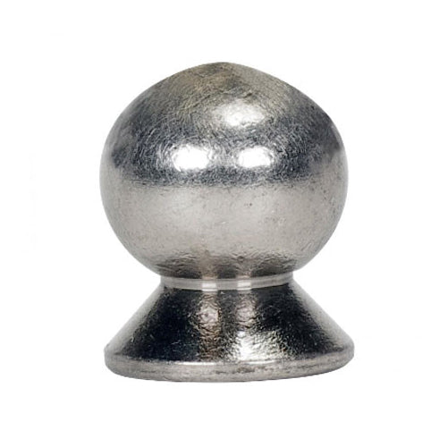 Satco 90-1876, 8/32 Brass Pear Knob, Brushed Nickel Finish, 10 Packs
