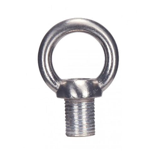 Satco 90-1877, 1" Male Loop, 1/8 IP With Wireway, 10lbs Max, Brushed Nickel Finish, 10 Packs