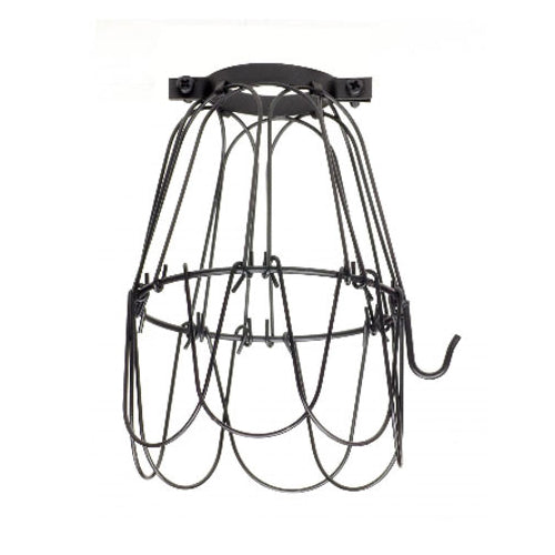 Satco 90-1916, Light Bulb Cage, 5-3/4" Height, 3.75'' Diameter, Black Finish