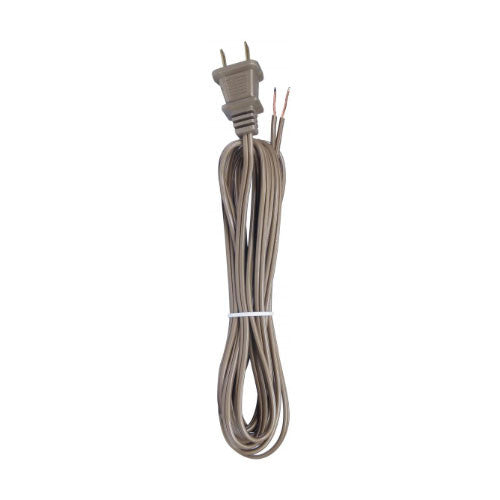 Satco 90-1923, 12 Foot Cord Set, Metallic Gold Finish
