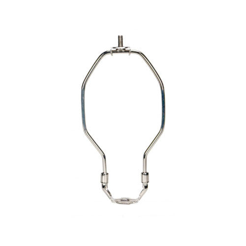 Satco 90-2021, Light Duty Harp, 7-1/2" Height, 1/8 IP Saddle, 1/4-27 Thread, Polished Nickel Finish, 25 Packs ﻿