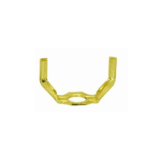 Satco 90-2031, 1/4 IP Heavy Duty Saddle, Brass Plated Finish, 100 Packs