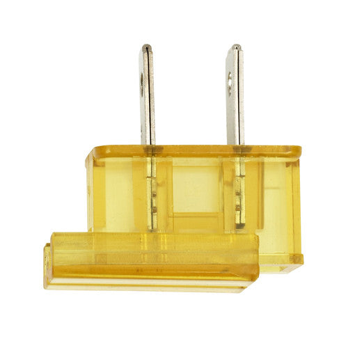 Satco 90-2041, Slide Plug, Polarized, 18/2-SPT-1, 8 Amp-125 Volt, Gold Finish, 10 Packs