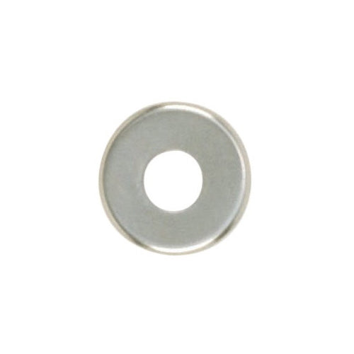 Satco 90-2051, Steel Check Ring, Curled Edge, 1/8 IP Slip, Nickel Plated Finish, 5/8" Diameter, 100 Packs