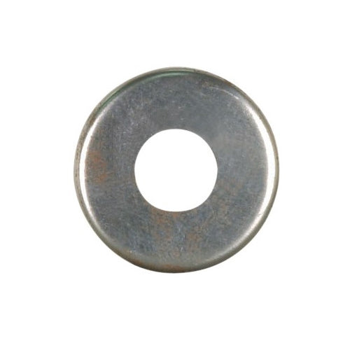 Satco 90-2059, Steel Check Ring, Curled Edge, 1/8 IP Slip, Unfinished, 1-1/4" Diameter, 100 Packs