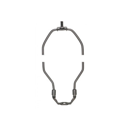 Satco 90-2078, Heavy Duty Harp, 7-1/2" Height, 1/8 IP Saddle, 1/4-27 Thread, Dark Antique Brass Finish , 25 Packs