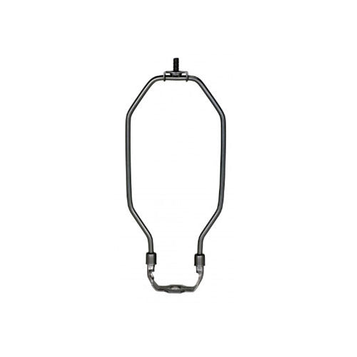 Satco 90-2079, Heavy Duty Harp, 8-1/2" Height, 1/8 IP Saddle, 1/4-27 Thread, Dark Antique Brass Finish, 25 Packs